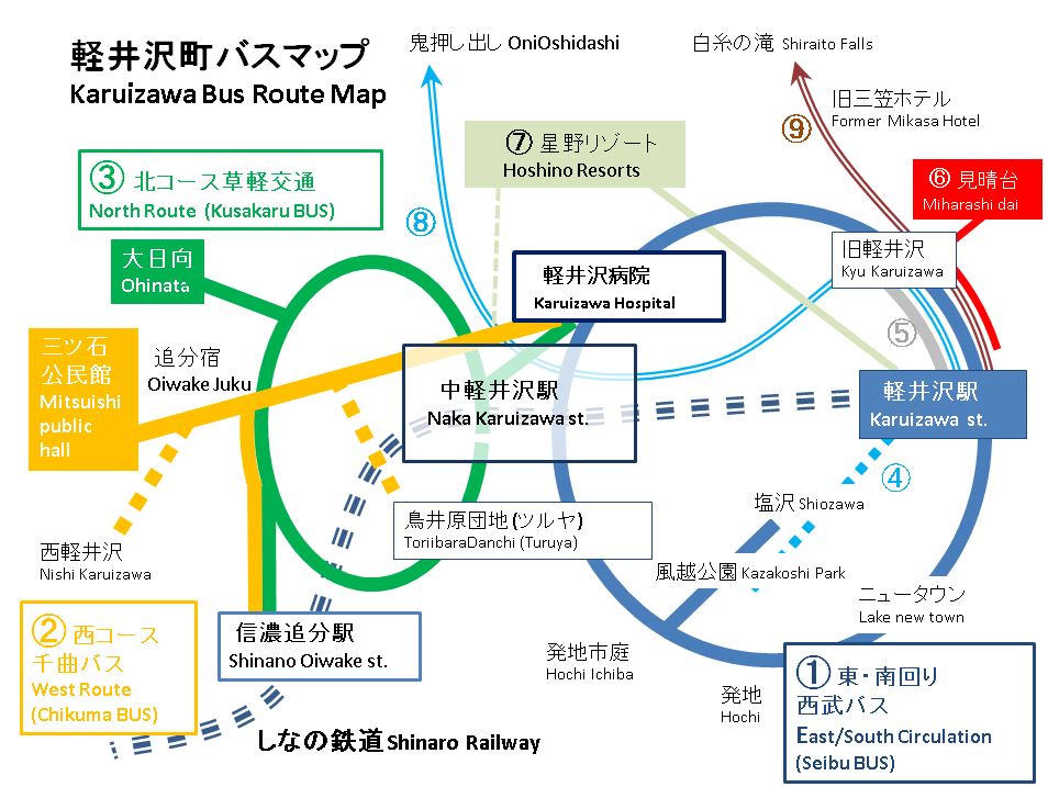 追分 コレクション バス